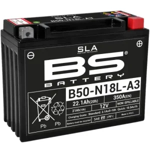 Ihned K Objednání BS akumulátor B50-N18L-A3 (Y50-N18L-A3) 12V 20AH 205X90X162 obsluhovaný - elektrolyt zvlášť 250A (2) UE2019/1148