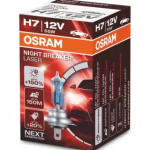 OSRAM žárovka H7 12V 55W PX26D NIGHT BREAKER® LASER (+150%) Nejprodávanější