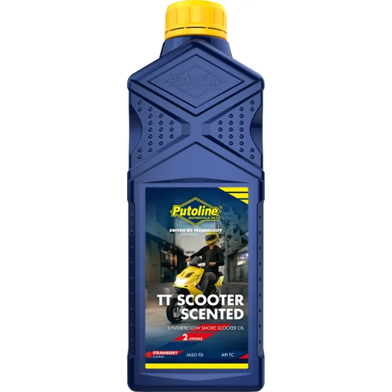 PUTOLINE 2T směsný olej TT SCOOTER SCENTED 1L (jahoda) (AKC) Prémiový
