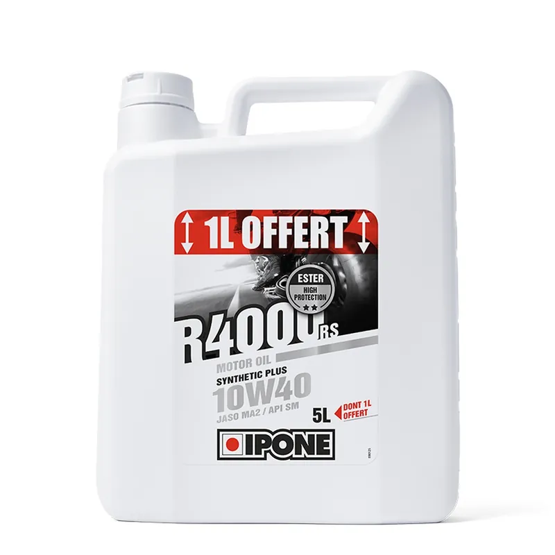 Doprava Zdarma IPONE R4000 RS 10W40 motorový olej polosyntetické 5L (ESTER, MA2) - 4+1 (AKC) (4)