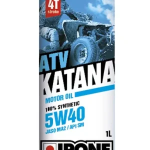 Značkový IPONE KATAna čtyřkolku 5W40 motorový olej 100% syntetic 1L (ESTER, MA2) (AKC) (15)
