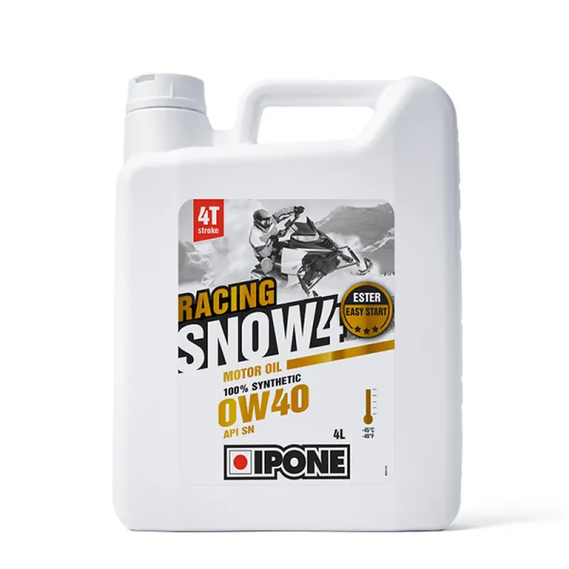 IPONE SNOW závodní 4T 0W40 olej pro sněžné skútry 100% syntetic 4L (-45ST.C) (AKC) (6) Top Prodej