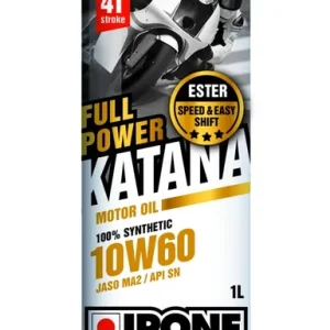 IPONE FULL POWER KATANA 10W60 motorový olej 100% syntetic 1L (ESTER, MA2) (AKC) (15) Cenově Výhodný