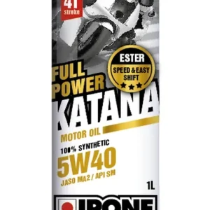 Poslední Šance IPONE FULL POWER KATANA 5W40 motorový olej 100% syntetic 1L (ESTER, MA2) doporučené do BMW (AKC) (15)