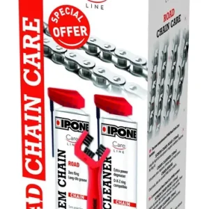 IPONE ROAD CHAIN CARE sada na čištění a mazání řetězu (2 X 750ML) s kartáčkem (CARELINE) (AKC) (4) KARTON 4 kusy Trendový