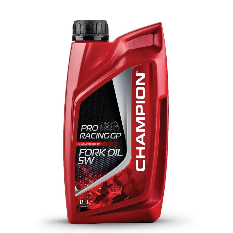 CHAMPION olej do teleskopů / tlumičů / zavěšení PROzávodní GP FORK OIL 5W 1L syntetický (AKC) Výprodej