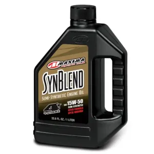MAXIMA závodní OILS motorový olej polosyntetický SYN BLEND ESTER 15W50 1 LITR (12) (AKC) Nová Kolekce