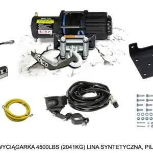 BRONCO naviják 4500LBS (2041KG) syntetické lano 5.5mm X 15.5M, dálkové ovládání Hit Sezóny