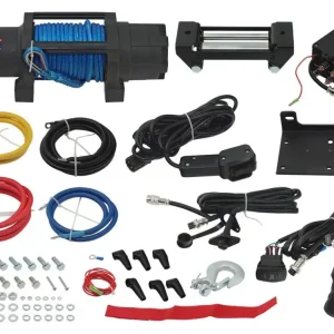 BRONCO naviják 6000LBS (2722KG) syntetické lano 6mm X 15.2M, dálkové ovládání Výhodná Nabídka