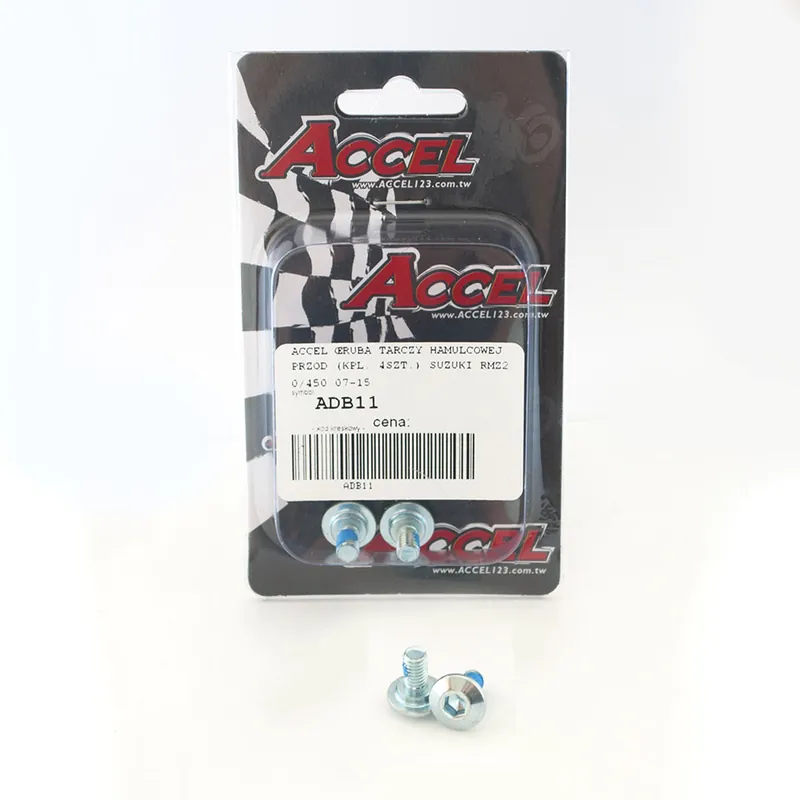 ACCEL šrouby brzdového kotouče přední (komplet 4kusů-M6) SUZUKI RMZ 250/450 07-16 Luxusní
