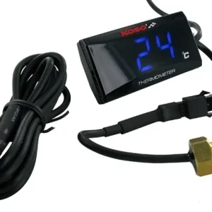 Koso voděodolný teploměr motoru SUPER SLIM barva displeje světle modrý (EL) Oblíbený