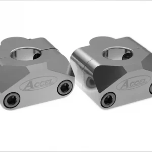 ACCEL držáky/zvedáky na řidítka (spodní-22,2/horní-22,2mm) výška 20mm barva stříbrná (BM-01SV22/22) Horká Nabídka