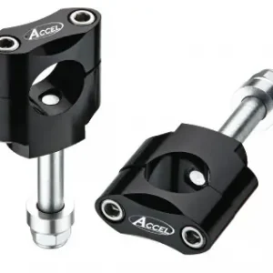 ACCEL držáky/zvedáky na řidítka (28,6mm) výška 34,7mm se šroubem M12 barva stříbrná (BM-07SV28) Garance Vrácení Peněz