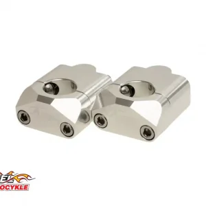 ACCEL držáky/zvedáky na řidítka (spodní-22,2/horní- 28,6mm) výška 35mm barva stříbrná (BM-09SV22/28) Trendový