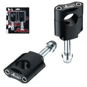 ACCEL držáky/zvedáky na řidítka (22,2mm) výška 45mm se šroubem M12 barva stříbrná (BM-13SV22) Sleva