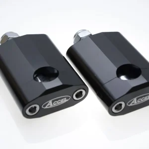 Nakupujte Hned ACCEL držáky/zvedáky na řidítka (22,2mm) výška 58,5mm se šroubem M12 barva černá (BM-16BK22)