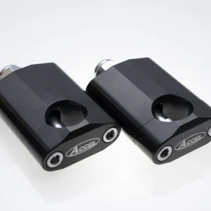 ACCEL držáky/zvedáky na řidítka (28,6mm) výška 58,5mm se šroubem M12 barva černá (BM-16BK28) Zlevněný