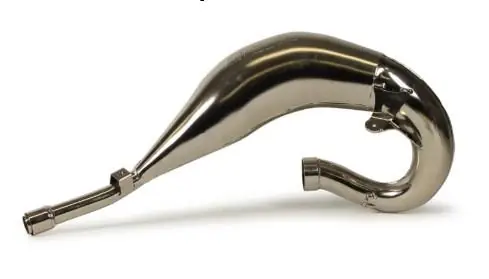 Limitovaná Edice DEP PIPES difuzor/komora/rezonanční trubice poniklovaná (FRONT EXHAUST PIPE NICKEL): HONDA CR 125 90-97