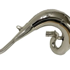 DEP PIPES ARMOURED difuzor/komora/rezonanční trubice poniklovaná (FRONT EXHAUST PIPE NICKEL): SX 250/300 23-, EXC-TBI 24-, HUSQVARNA TE 250/300 24-, (zesílený 1,2 mm) (uhlíkový kryt difuzoru k: PROMX-OW38) Oblíbený
