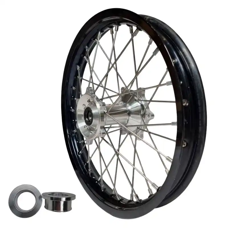 Cenově Výhodný REX WHEELS komplet kolo zadní REX 19 19-2,15 černá ráfek/barva stříbrná náboj 25mm/stříbrná špice YAMAHA YZ/YZF 250/450 09-23