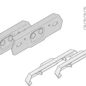 KAPPA montáž kufrů bočních (západka) MONOKEY KVENTURE ( sada na obě strany ) Must-Have