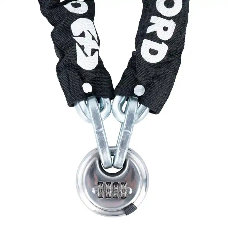 OXFORD řetěz ochrana proti krádeži s kladkou na kód 9.5mm X 1.5M Oblíbený