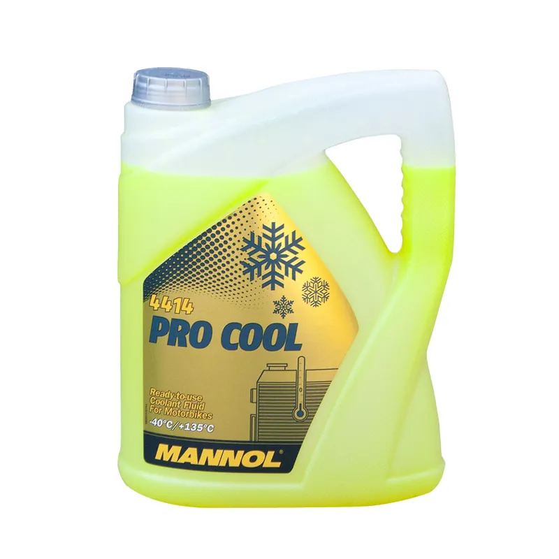 Kup Teď MANNOL chladící kapalina PRO COOL 5L motocyklový (-40ST.C/+135ST.C) připraveno k použití (240)