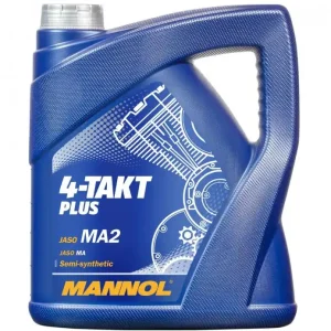 MANNOL motorový olej 4T PLUS 10W40 4L (API SL, JASO MA/MA2) polosyntetické (7202) (4) Výhodná Nabídka