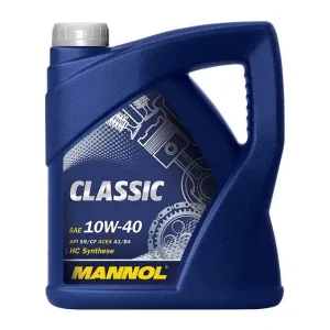 MANNOL motorový olej automobilový 10W40 CLASSIC SN/CH-4 4 litry (7501) (polosyntetický) Prémiový