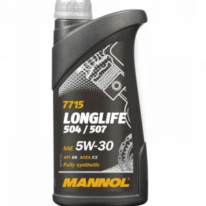 Nakupujte Hned MANNOL motorový olej automobilový 5W30 LONGLIFE 504/507 O.E.M. FOR VW, AU 1 LITR (7715) (syntetický)