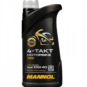 MANNOL motorový olej 4T MOTORBIKE 10W40 1L ESTER + MA2 syntetic (7812) (20) (API SN) Originální
