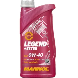 Ruční Výroba MANNOL motorový olej automobilový 0W40 LEGEND+ESTER 1 LITR (7901) (syntetický)