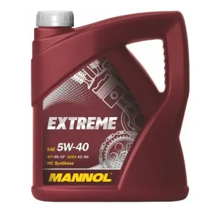 MANNOL motorový olej automobilový 5W40 EXtremE 5 litrů (7915) (syntetický) Celosvětová Doprava