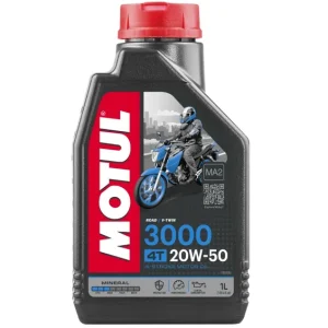 Prémiový MOTUL motorový olej 3000 4T 20W50 1L (minerální)