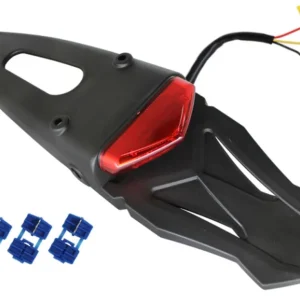 Moderní PSYCHIC blatník ENDURO zadní univerzální se světlem LED červená (homologovaný)