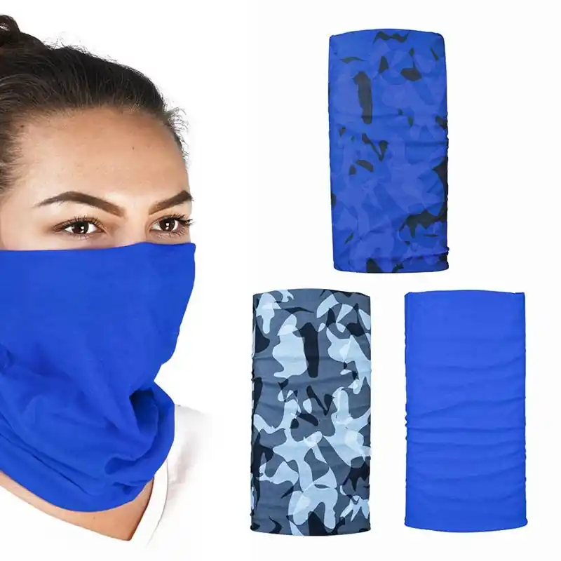 OXFORD multifunkční větruodolný límec COMFY HAVOC BLUE 3 kusy v balení barva CAMO/světle modrý Vysoce Kvalitní