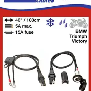 OPTImate zásuvka zapalovače cigaret DIN 12V s automatickým blokováním a připojením kabelu k baterii (EL) Levný