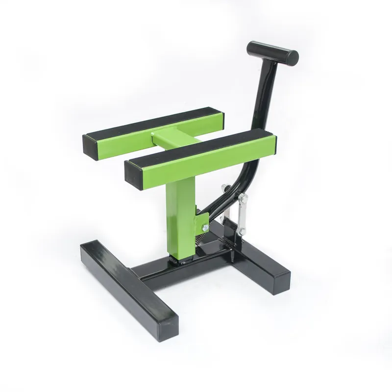 Prémiový PROMX stojan/zvedák/podstavec motocyklu CROSS barva zelená (podrobnosti)