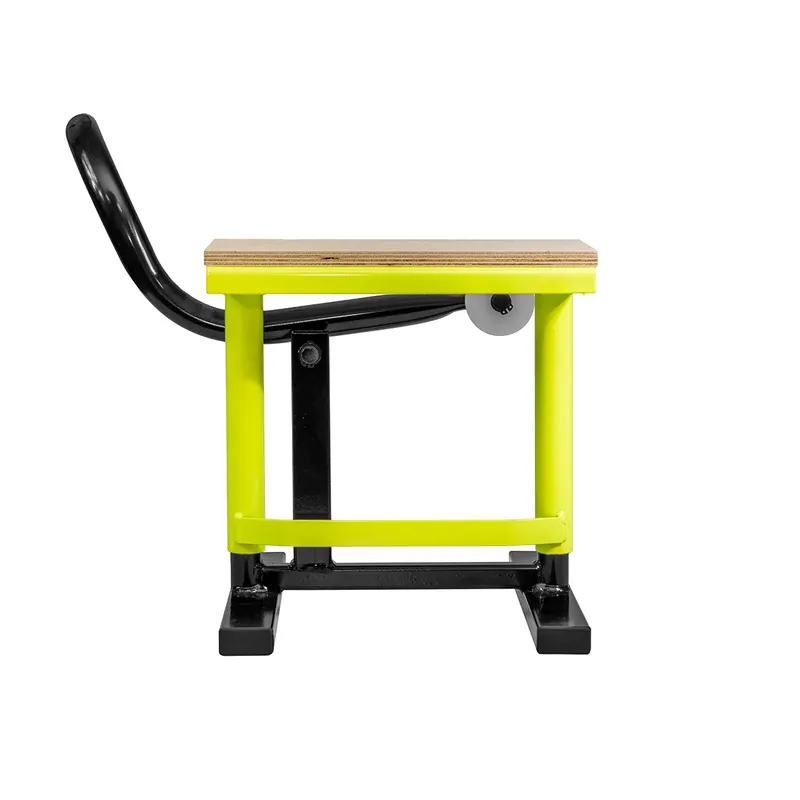 PROMX PRO WOOD stojan/zvedák/podstavec motocyklu CROSS dokončení dřevo barva žlutá fluorescenční (podrobnosti) Top Prodej
