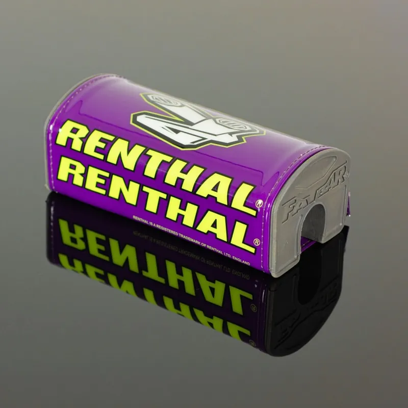 RENTHAL houba na řídítka FATBAR PAD PURPLE barva fialový s logem RENTHAL Ověřený