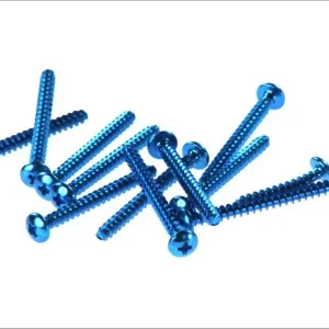 V PARTS (VICMA) sada šroubů do kapotáže M5X50 (12 kusy) barva světle modrá (RC550AZ) Oblíbený