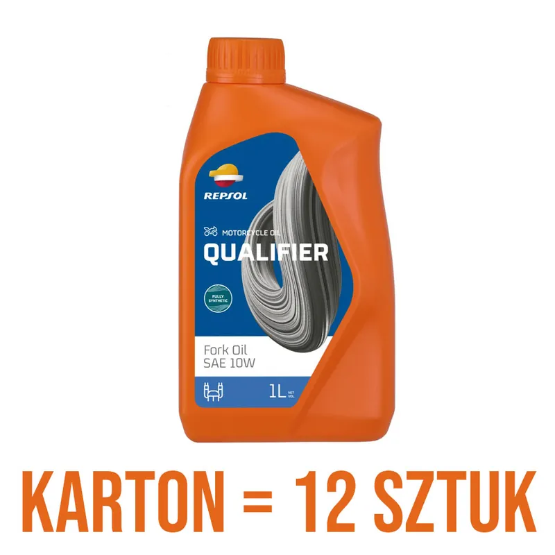 Poslední Šance REPSOL olej do teleskopů / tlumičů / zavěšení QUALIFIER FORK OIL SAE 10W 1L - KARTON 12 kus